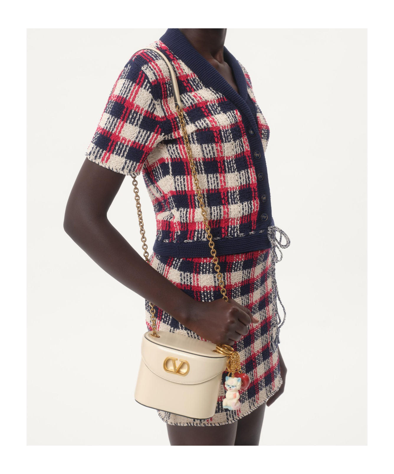 Valentino Cotton Cardigan In Multi