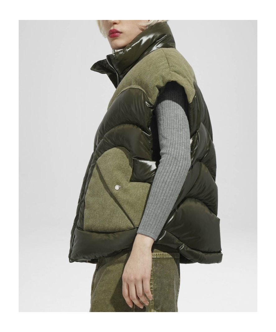 Khrisjoy High-necked Sleeveless Down Vest