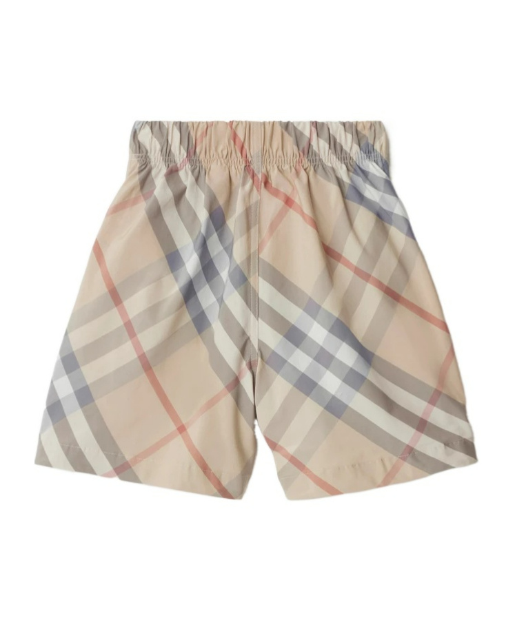 Burberry Little Boy's & Boy's Fabian Check Shorts In Nude