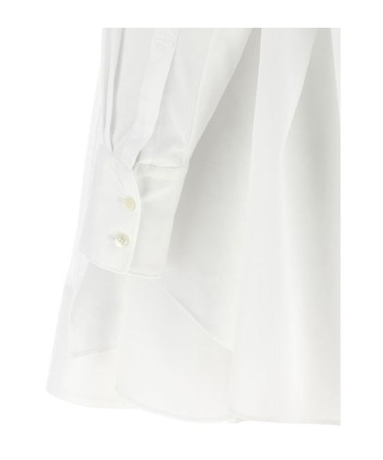 Shop Comme Des Garçons 4 Long Cuffed Sleeve Shirt In White