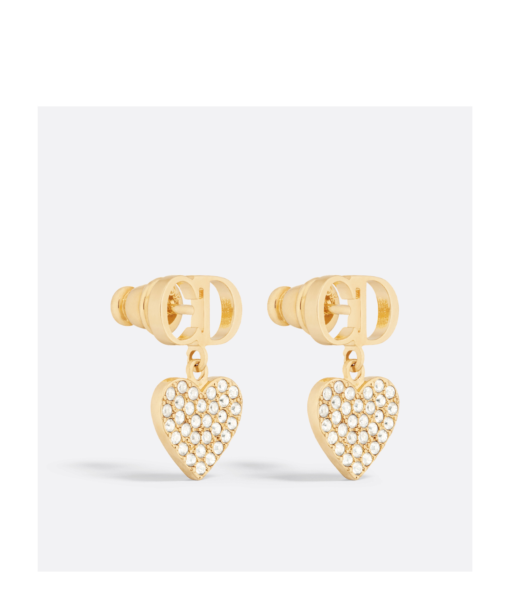 Dior Clair D Lune Earrings In Golden
