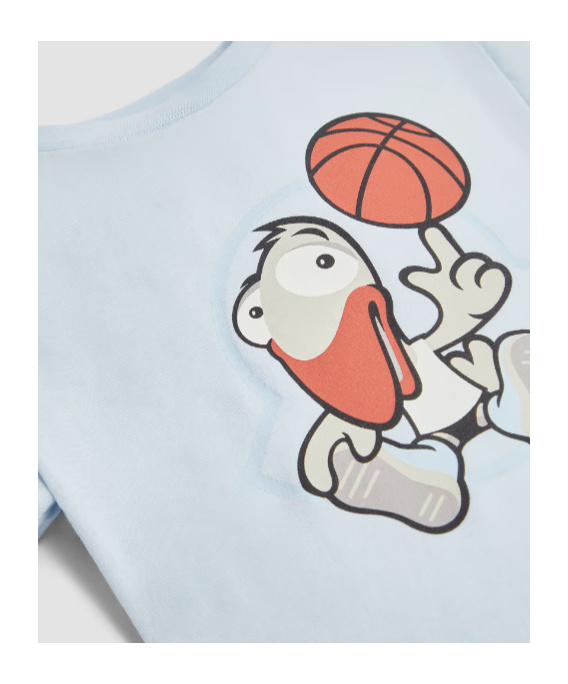 Moncler Short-sleeved T-shirt In Blue
