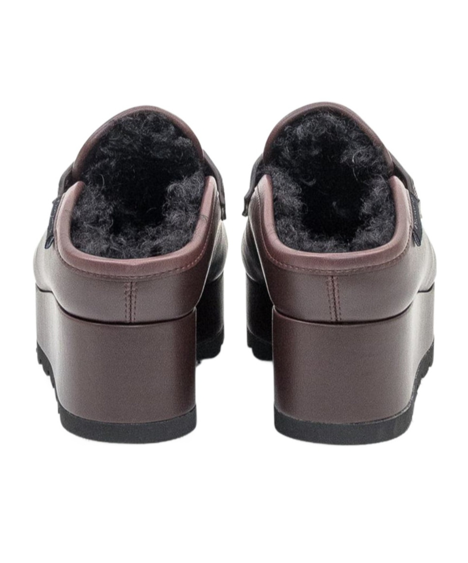 Stella Mccartney Elyse Alter Mat Platform Mules In Brown