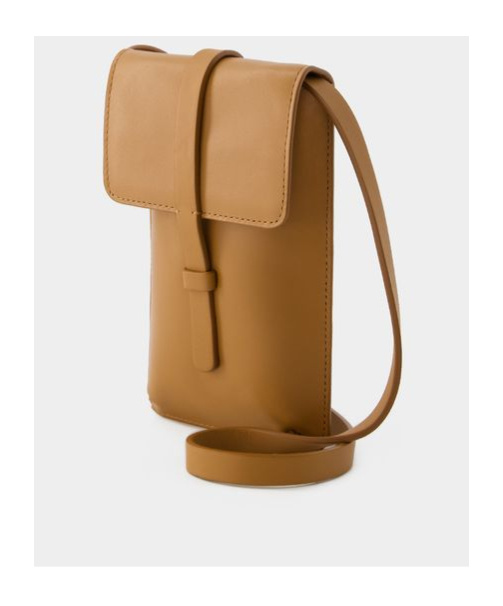 Ines De La Fressange Logo Shoulder Bag In Brown