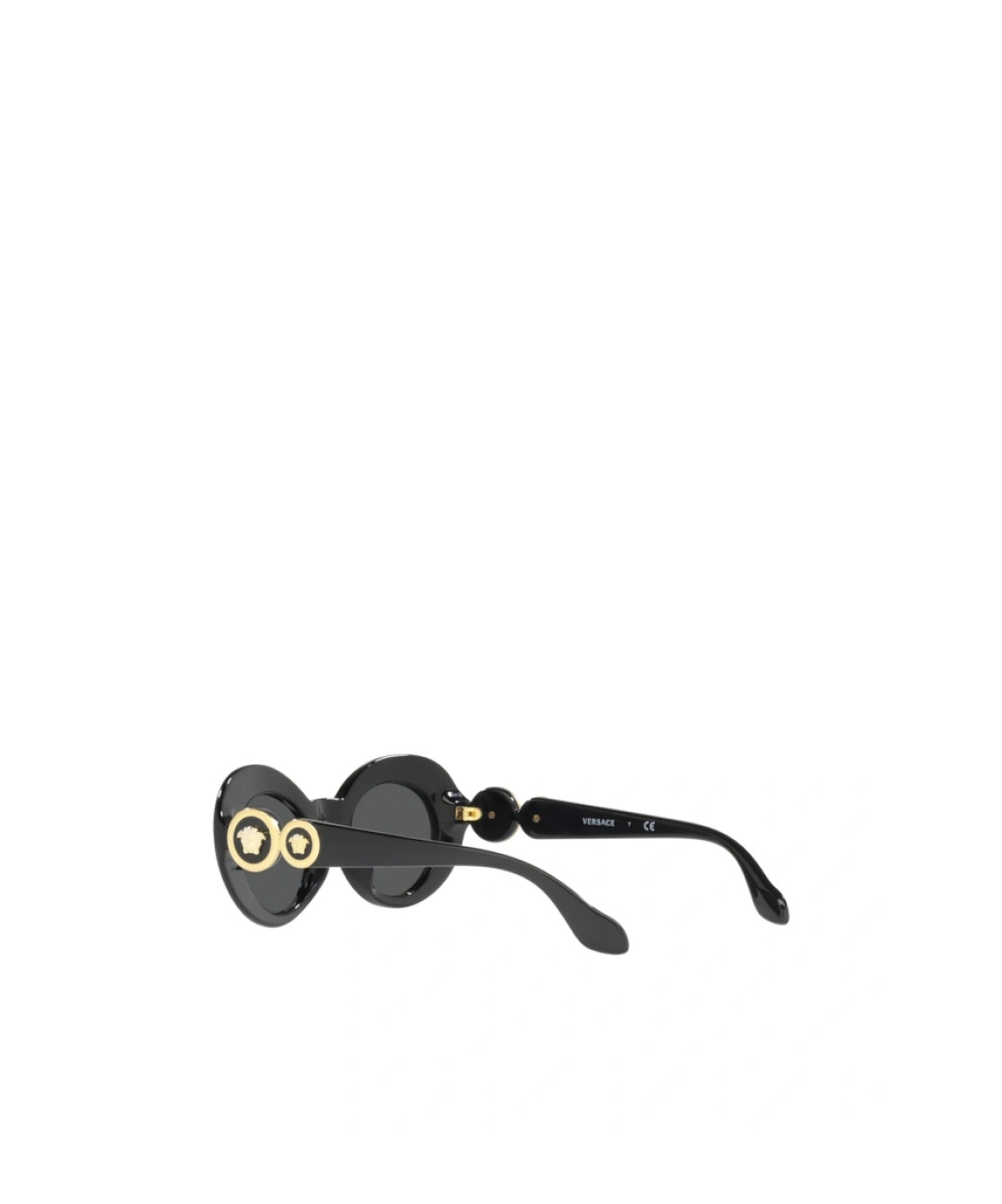 Versace 45mm Small Oval Sunglasses In Black
