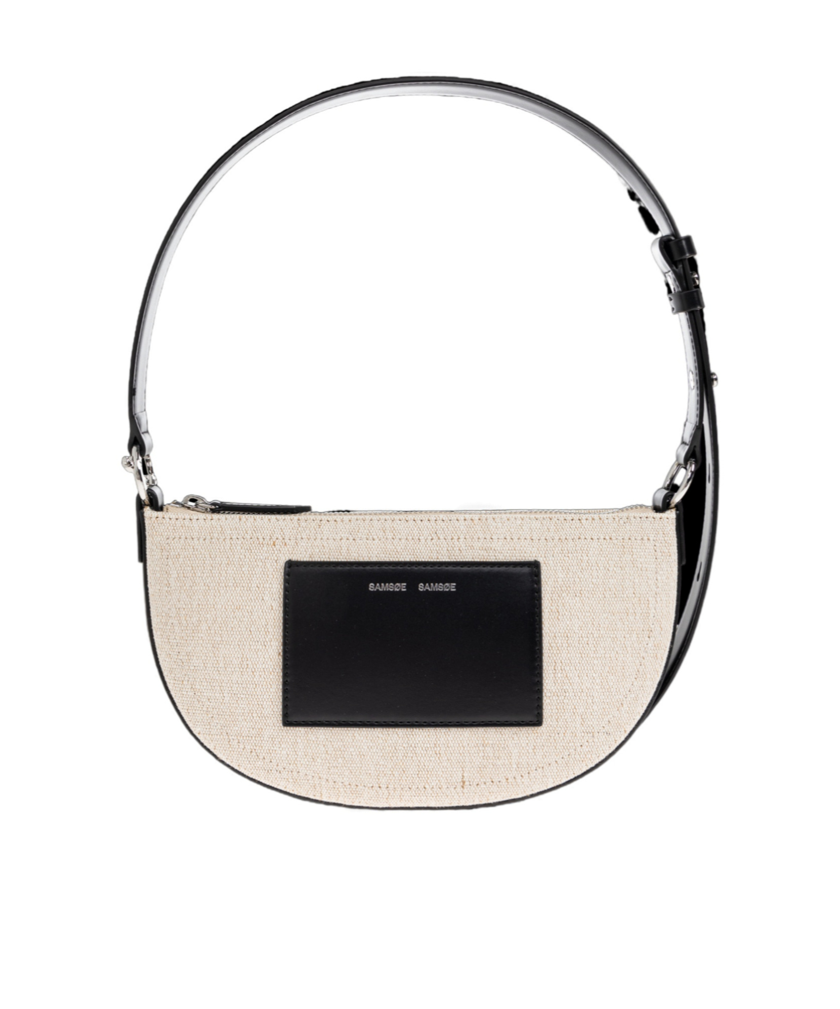 Samsoe & Samsoe Samoon Logo-embossed Shoulder Bag In White