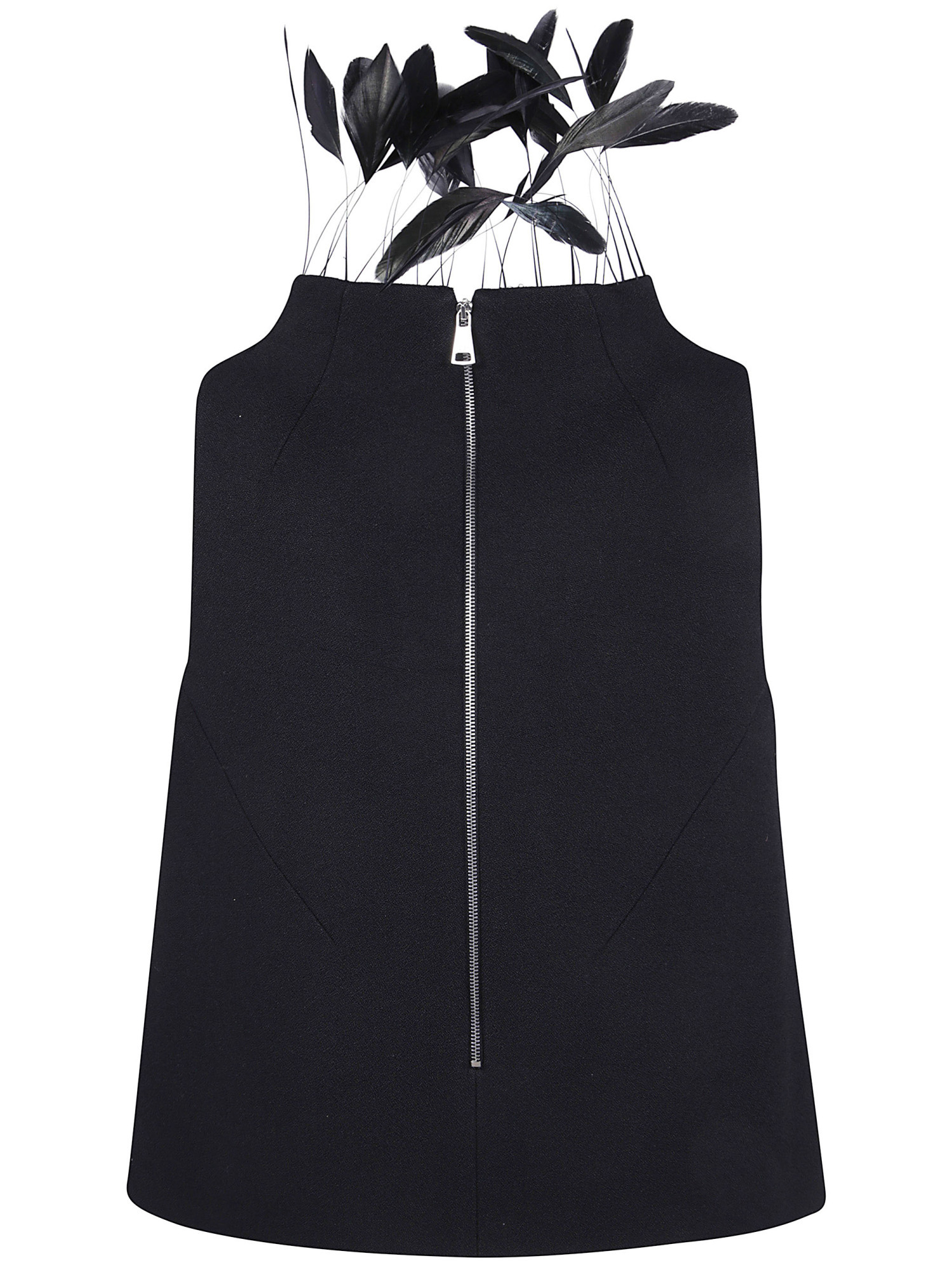 N°21 Sleeveless Top With Feathers Clothing In Black