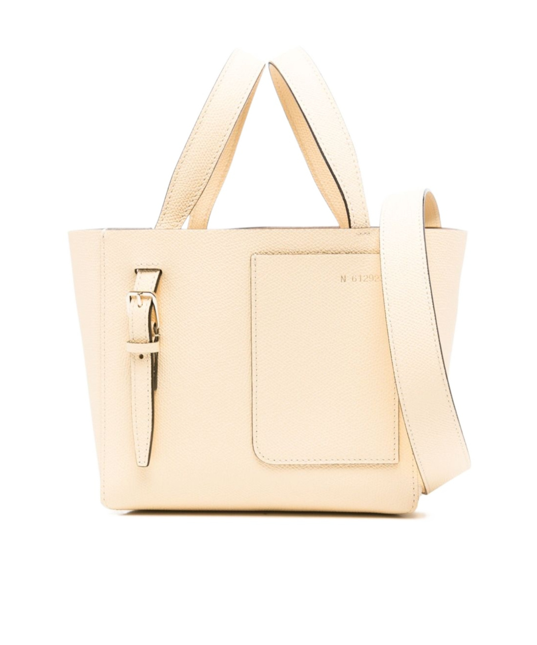 Valextra Micro Bucket Tote Bag With Adjustable Handles In Nude