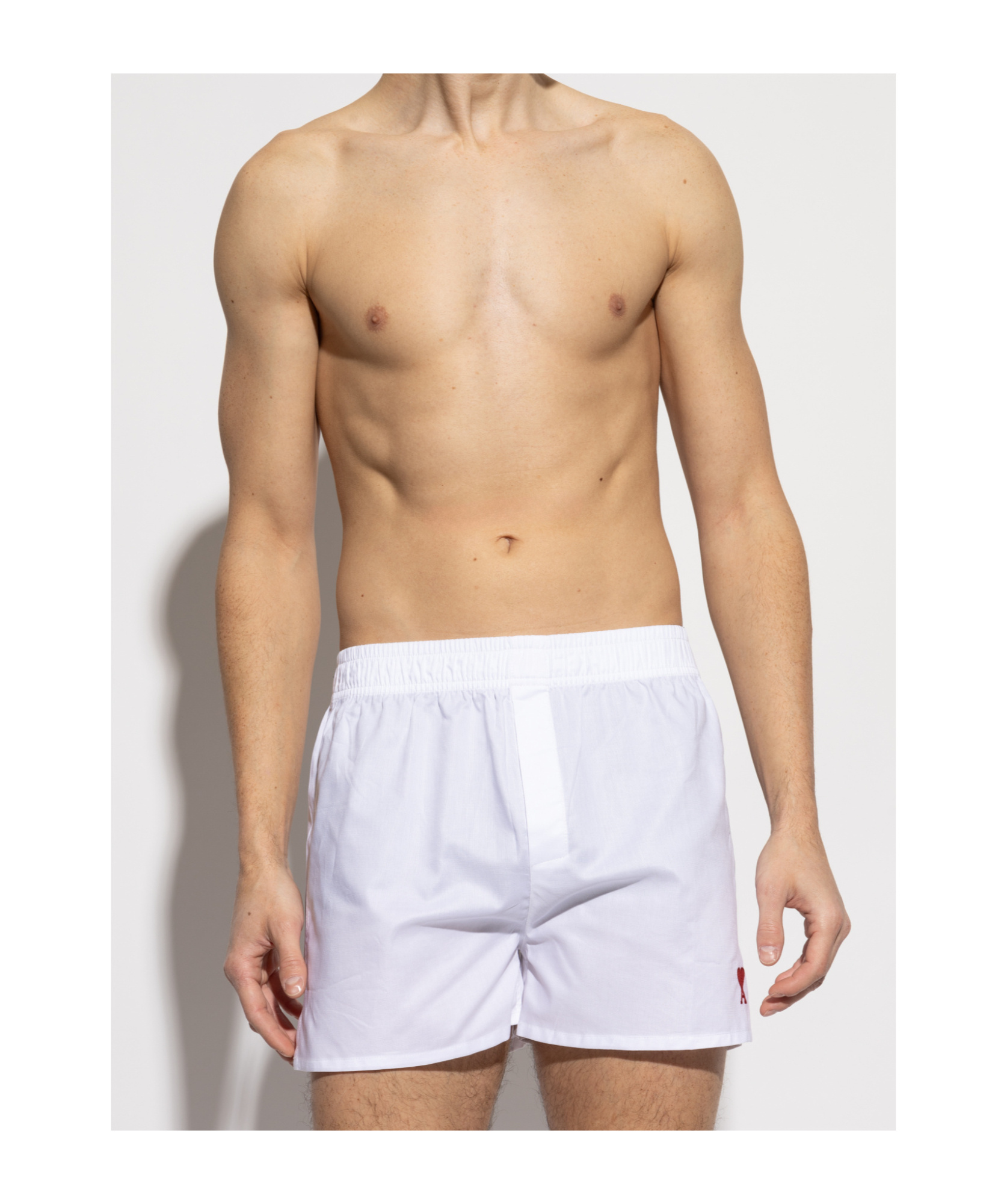 Ami Alexandre Mattiussi Ami Paris Ami De Coeur Boxers In White