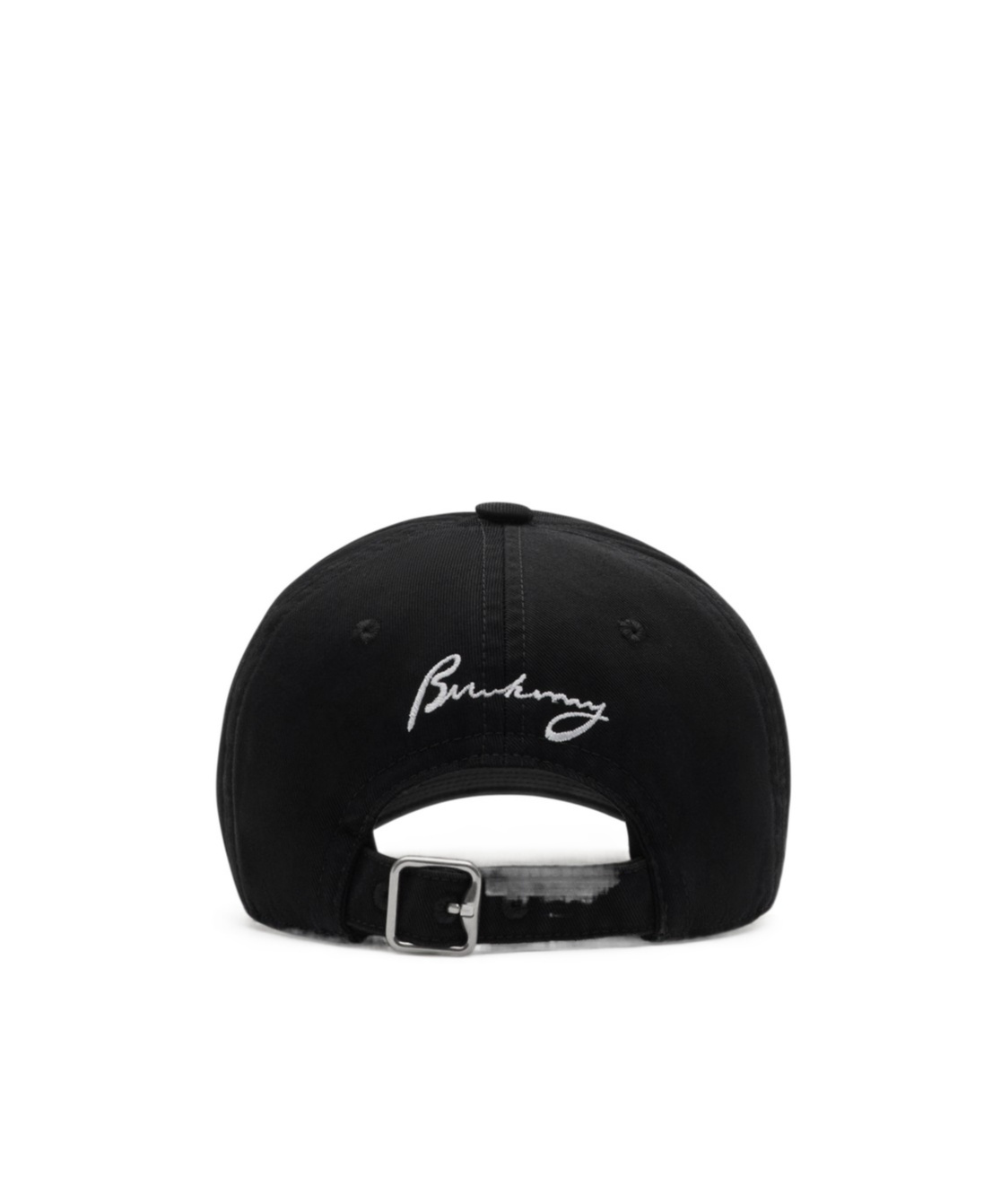 Burberry Daisy B Gabardine Baseball Cap In Black