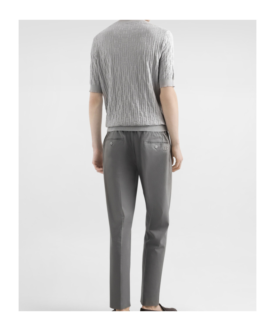 Dolce & Gabbana Textured-knit Short-sleeve Top