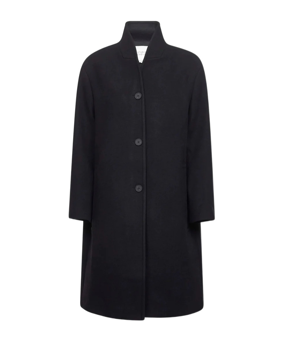 Studio Nicholson Single-breasted Coat In Blue