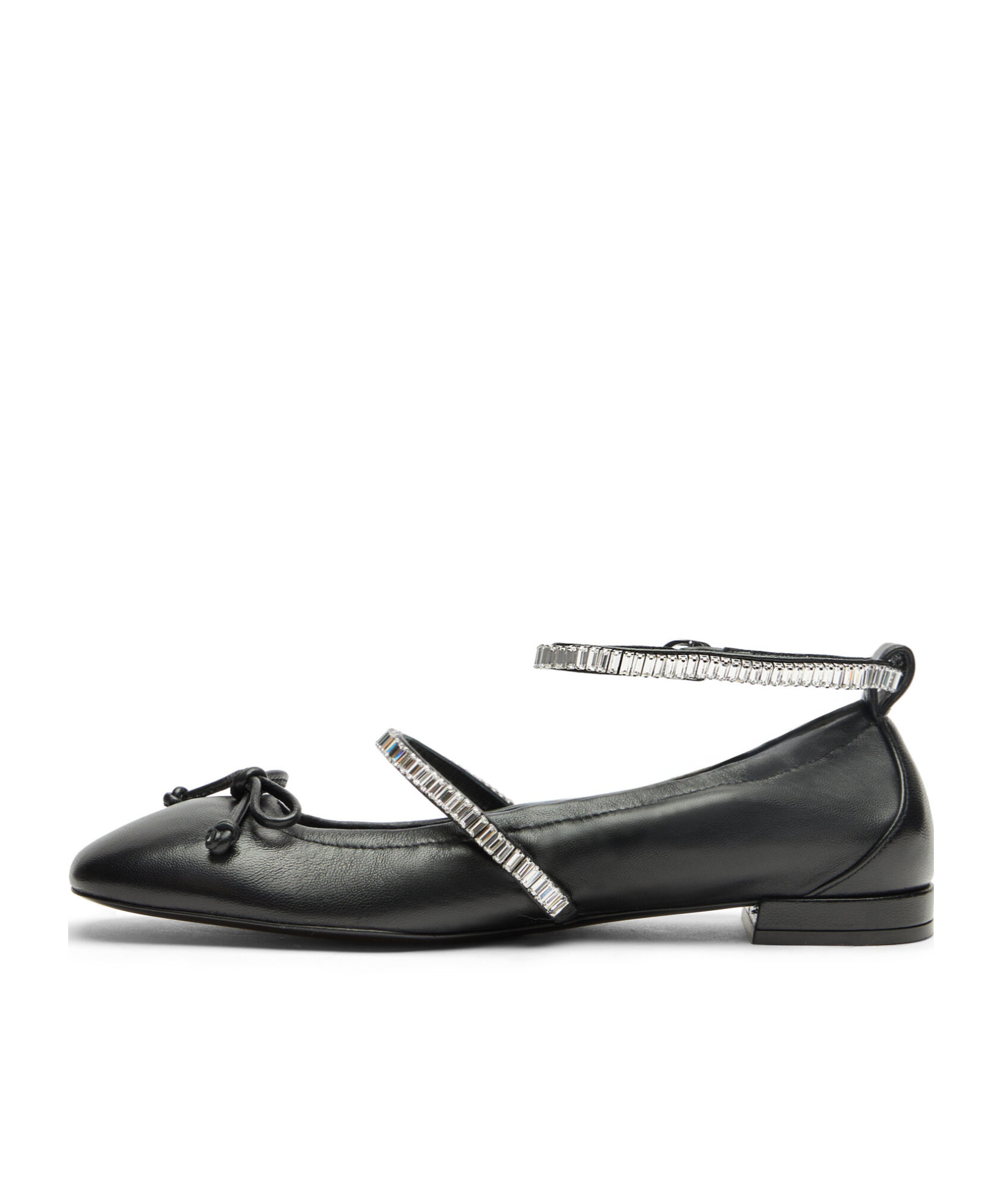 Stuart Weitzman Stefanie Ballet Flats In Black