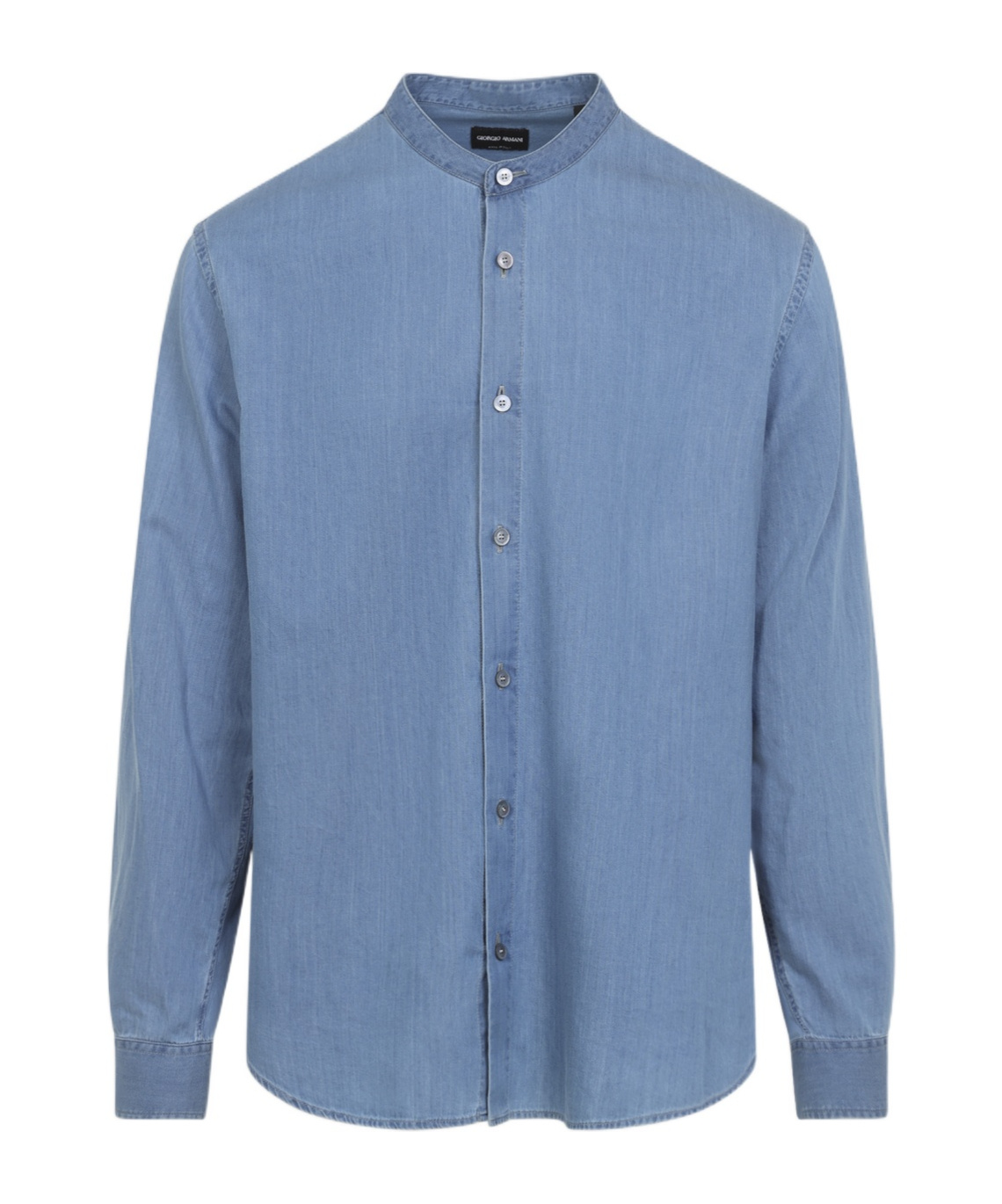 Giorgio Armani Long Sleeve Shirt In Blue