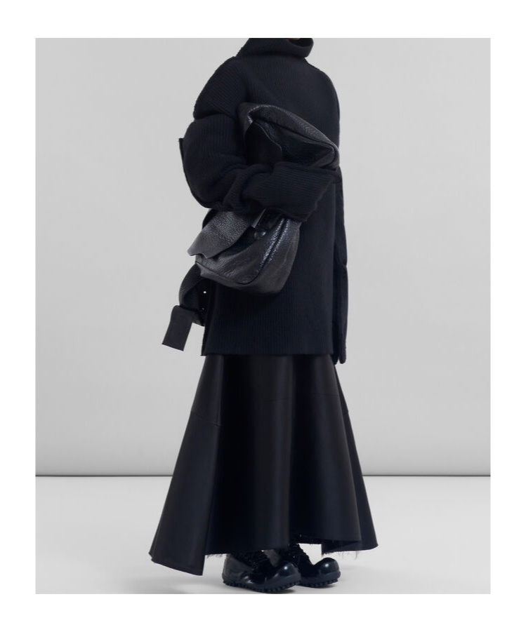 Marni High Neck Jumper In Black