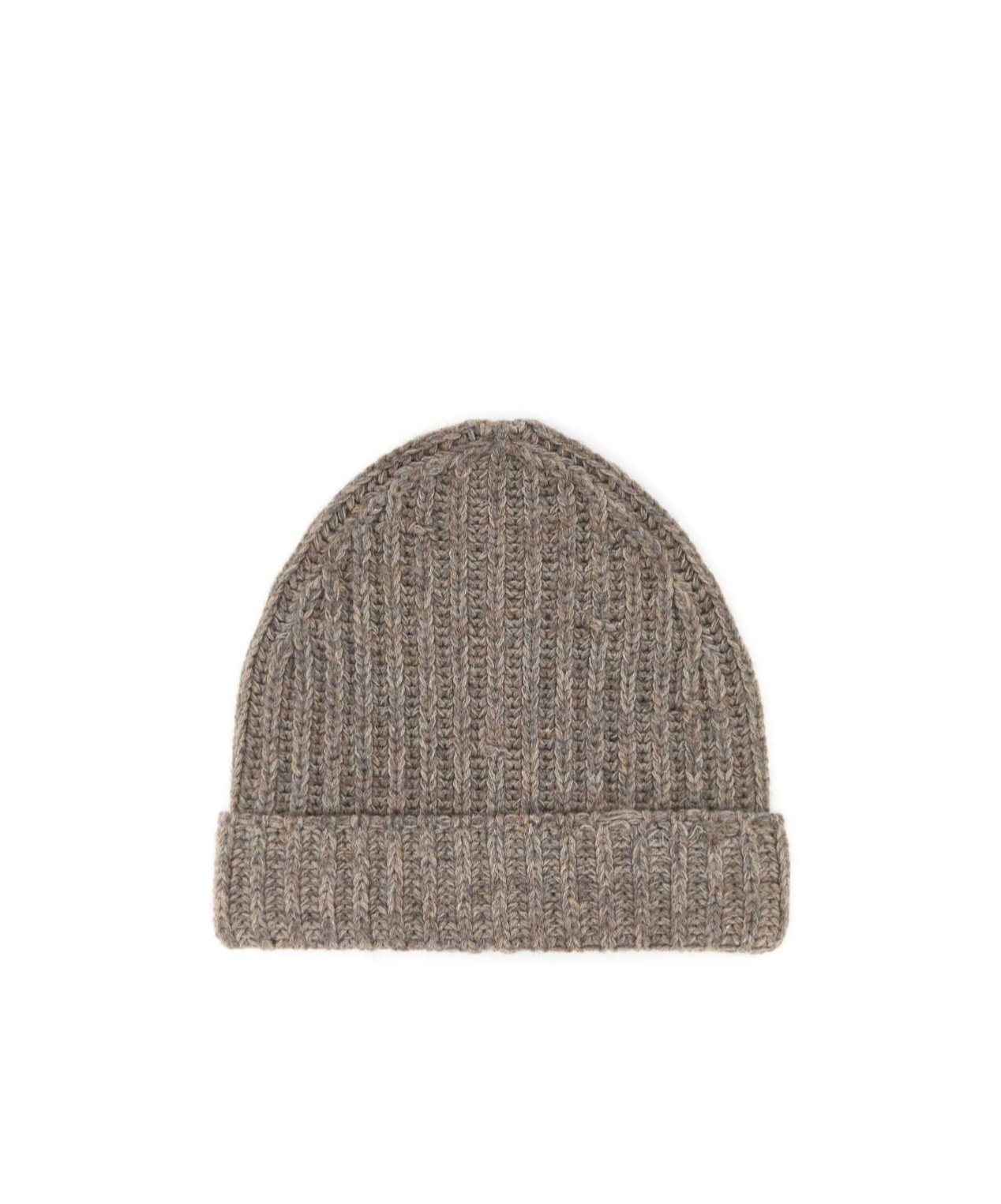 Maison Margiela Virgin Wool Blend Distressed Beanie Hat In Brown