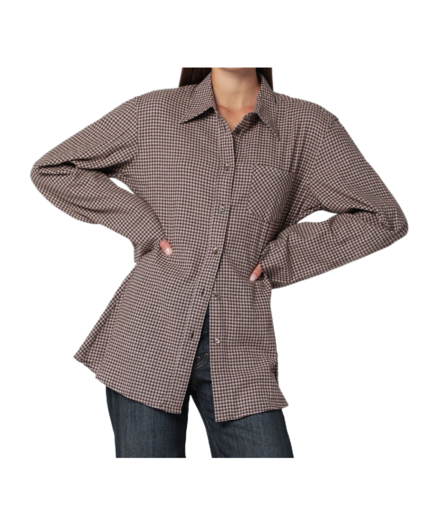 Our Legacy Checked Flannel Shirt In Brown