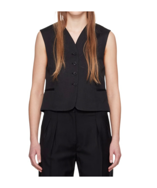 Loulou De Saison Iba Vest In Black