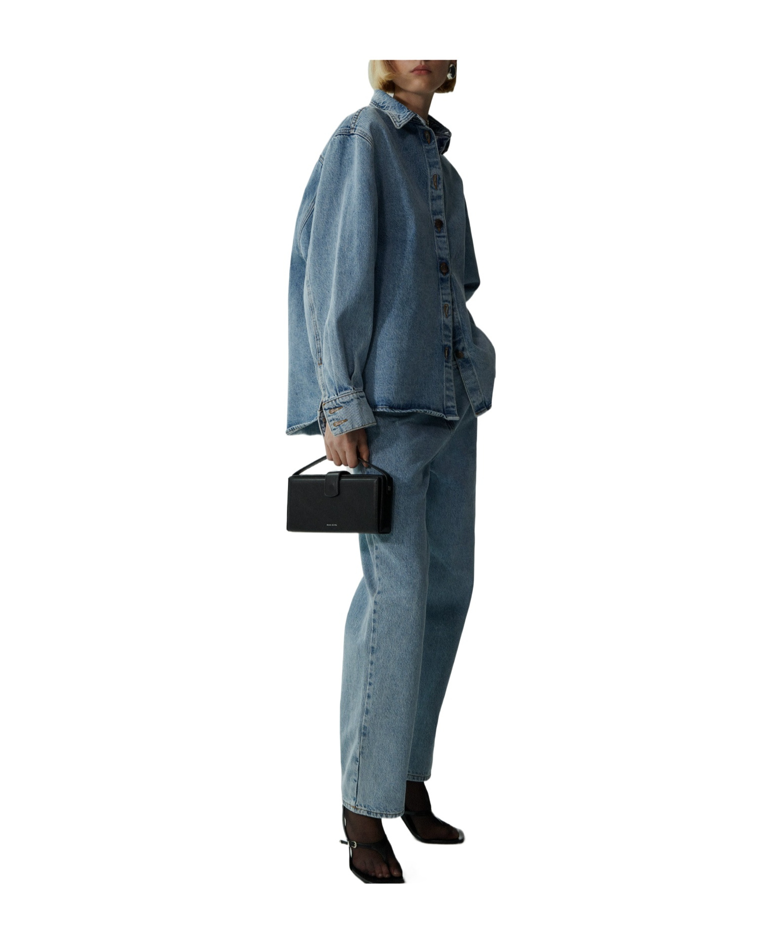 Magda Butrym Classic Denim Shirt In Blue