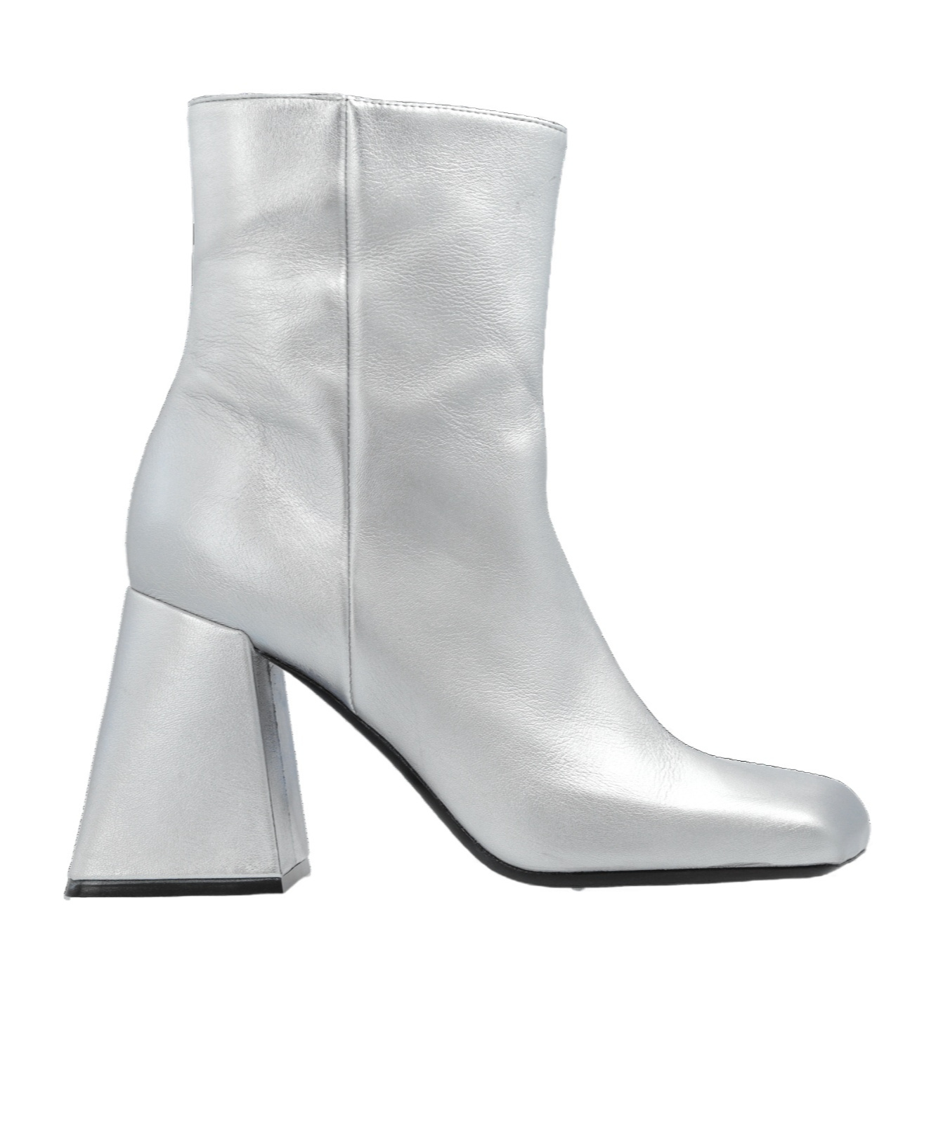 Vic Matie Leather Boots In Gray