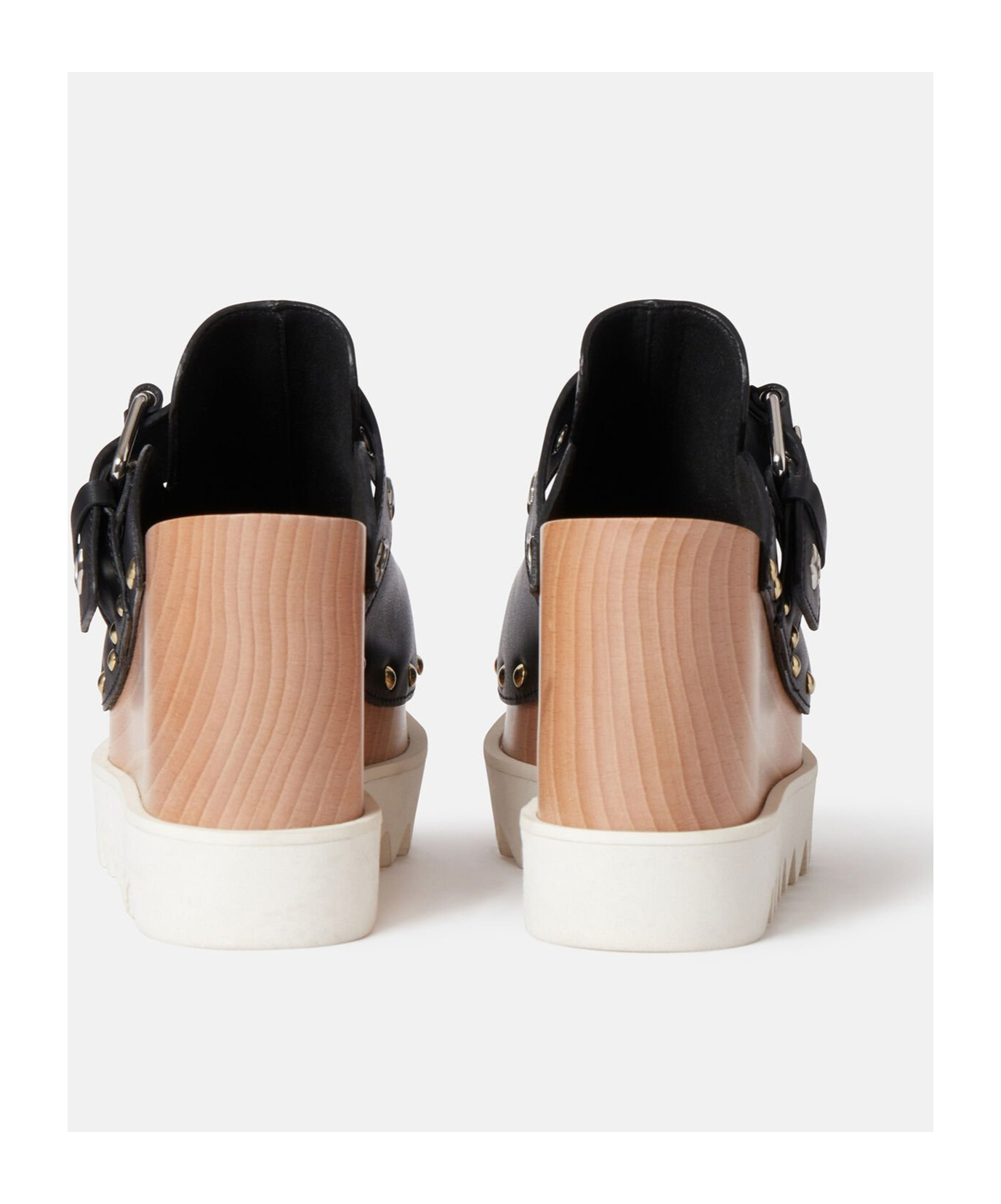 Stella Mccartney Elyse 100mm Stud-embellished Sandals In Black