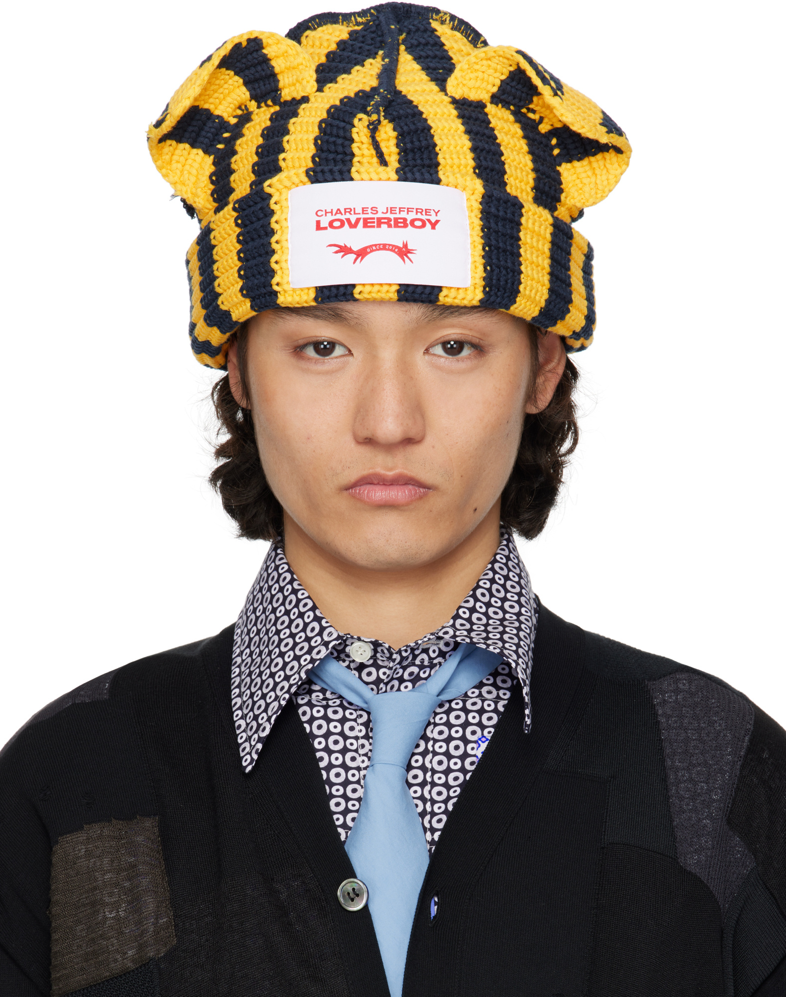 Charles Jeffrrey Loverboy Animal Design Beanie In Multicolor