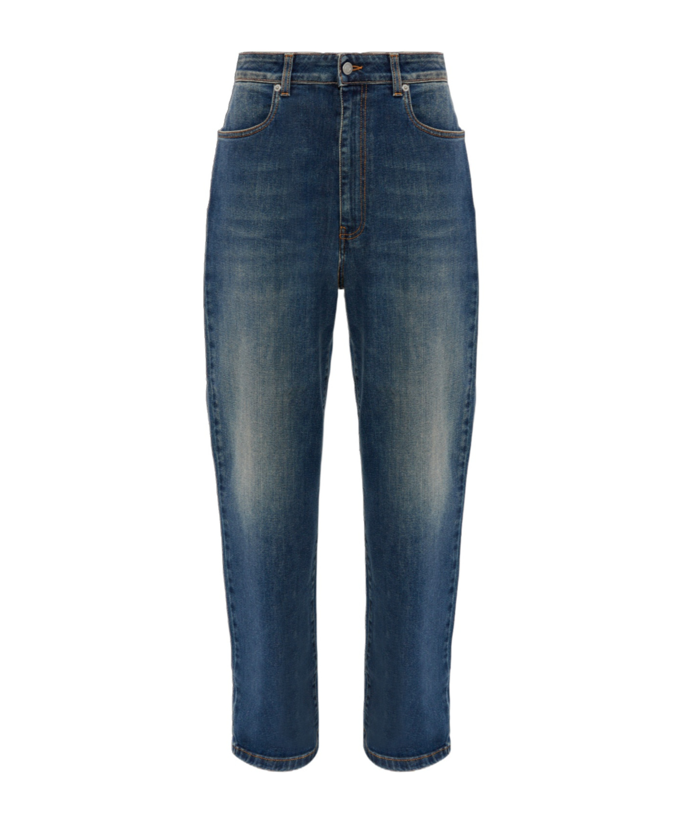Fabiana Filippi Belt-loop Jeans In Blue