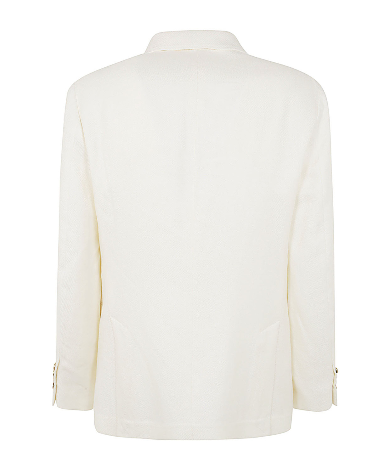 Brunello Cucinelli Single-breasted Twill Blazer In White