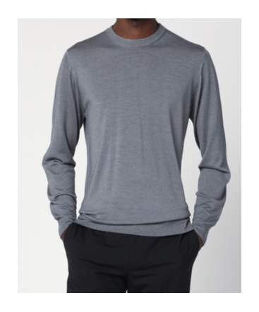 Drumohr Long-sleeved Sweater In Gray