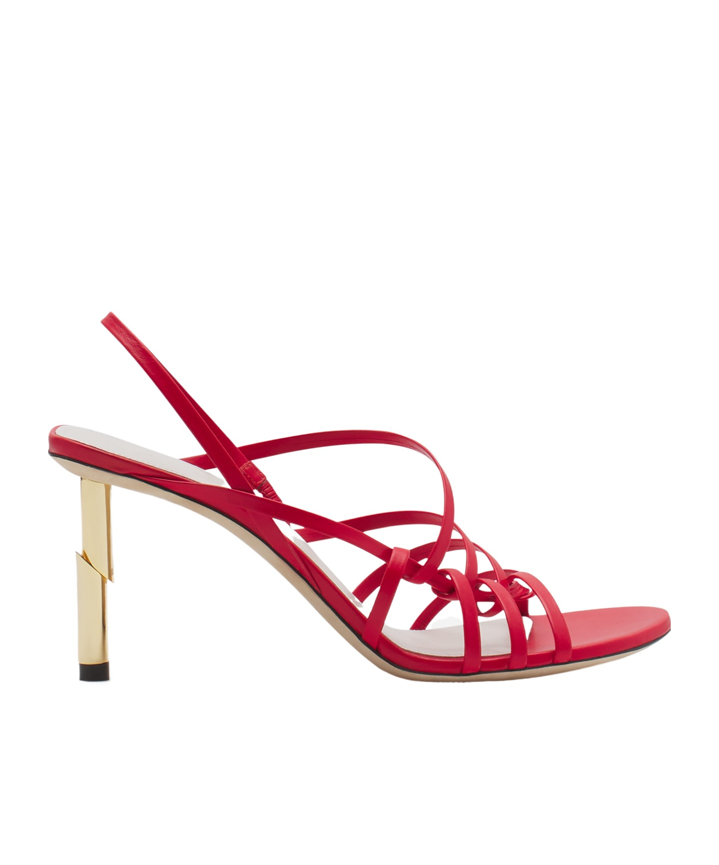 Lanvin Sequence 70mm Leather Sandals In Red