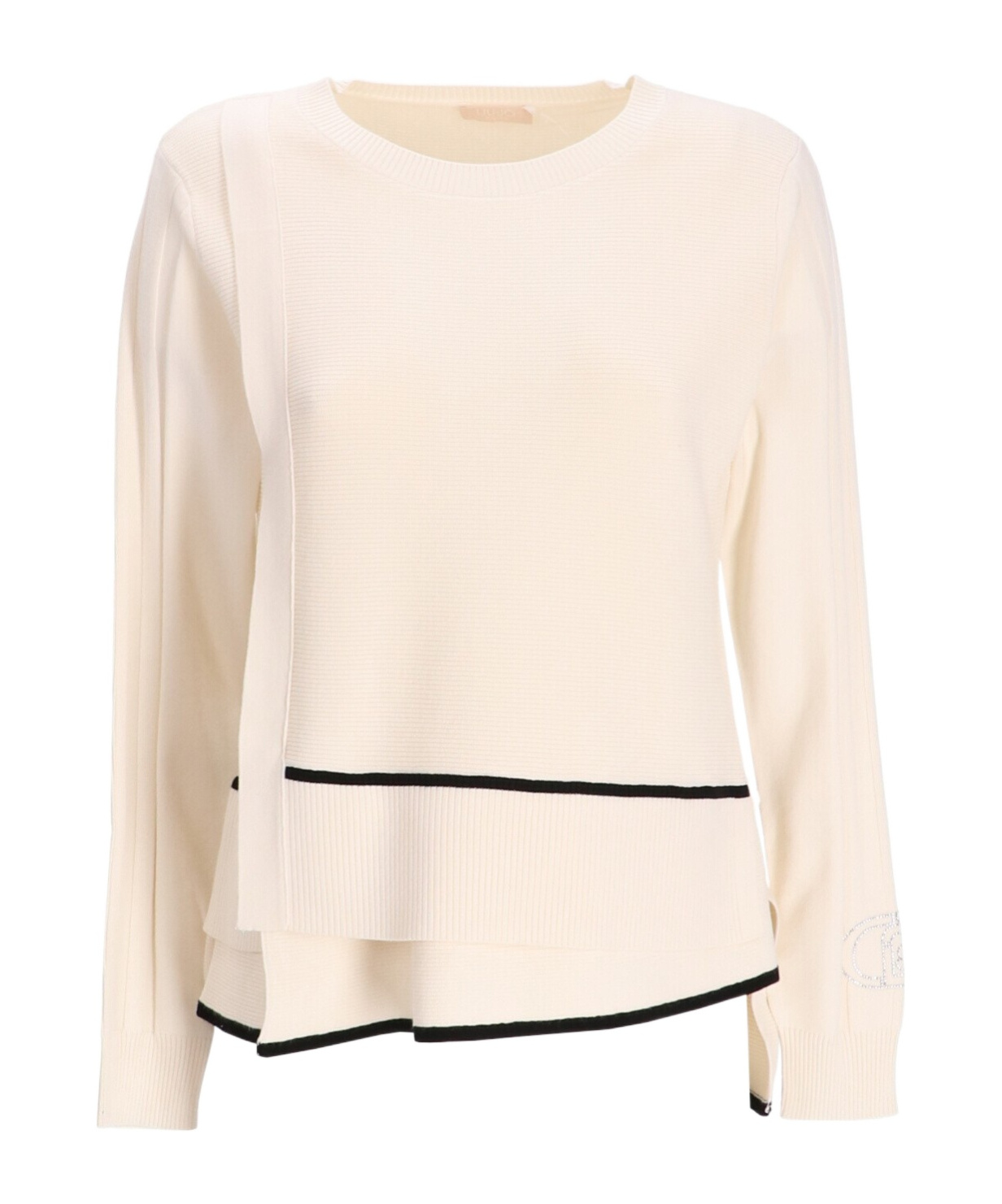 Liu •jo Crew Neck Sweater In Neutral