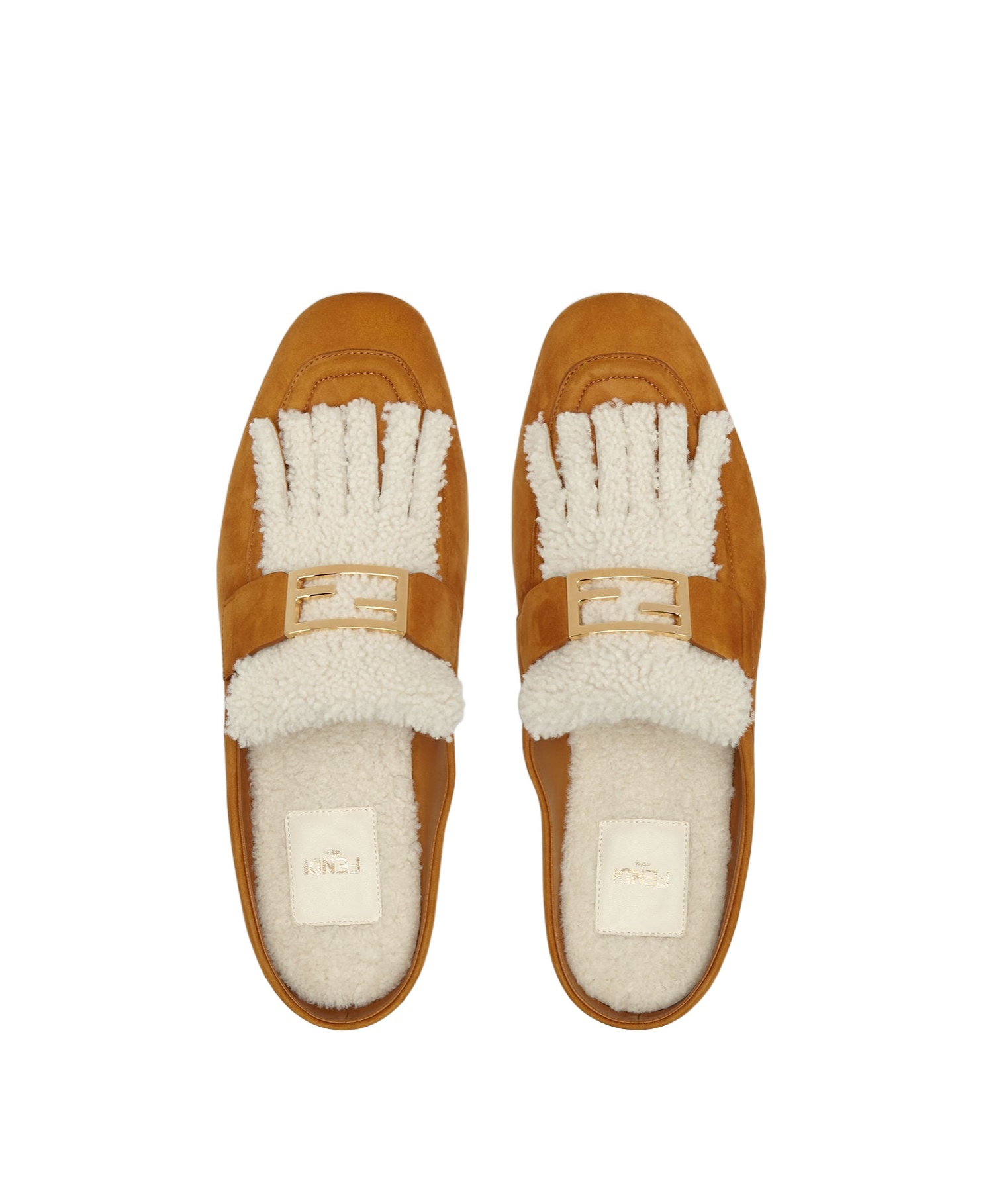 Fendi Baguette Muller Shoes In Brown