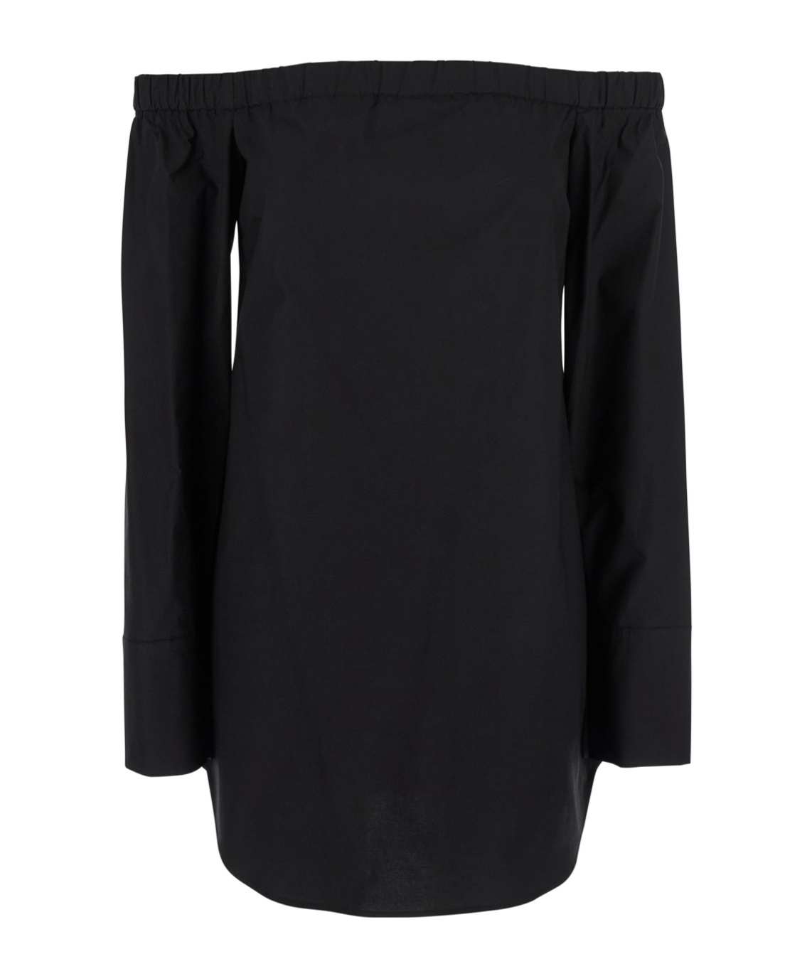 Shop Federica Tosi Off-shoulder Mini Dress In Black