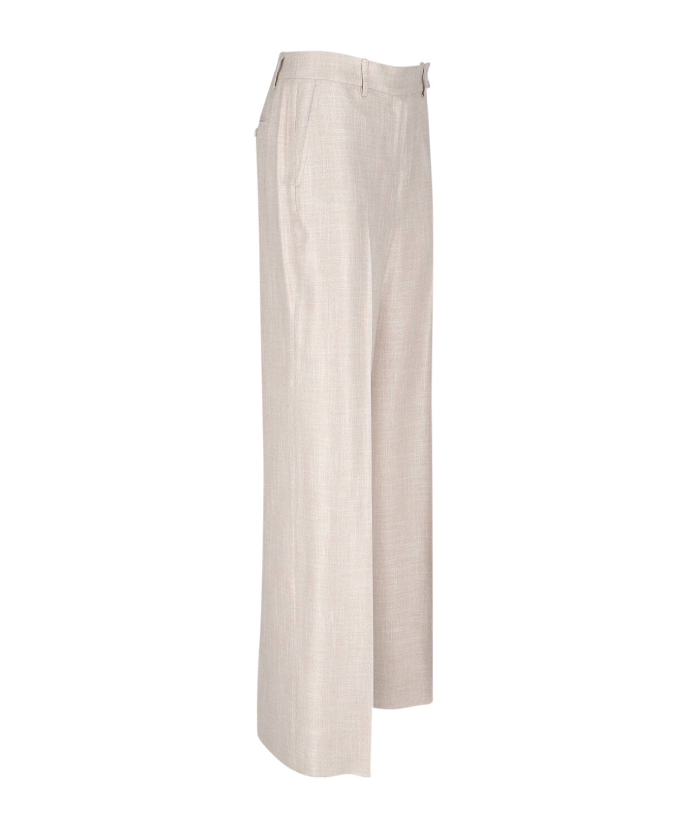 Kiton Metallic Crepe Straight-leg Trousers