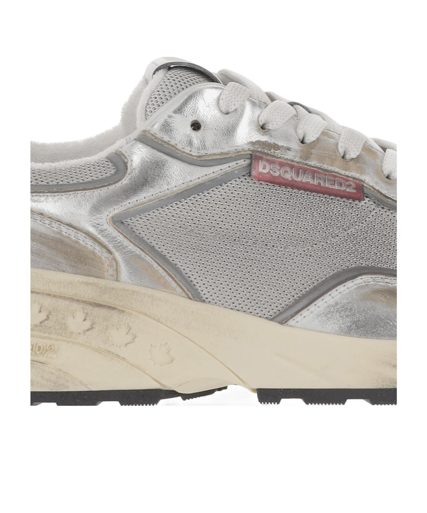 Dsquared2 Sprinter Sneakers With Contrasting Heel Detail In Gray