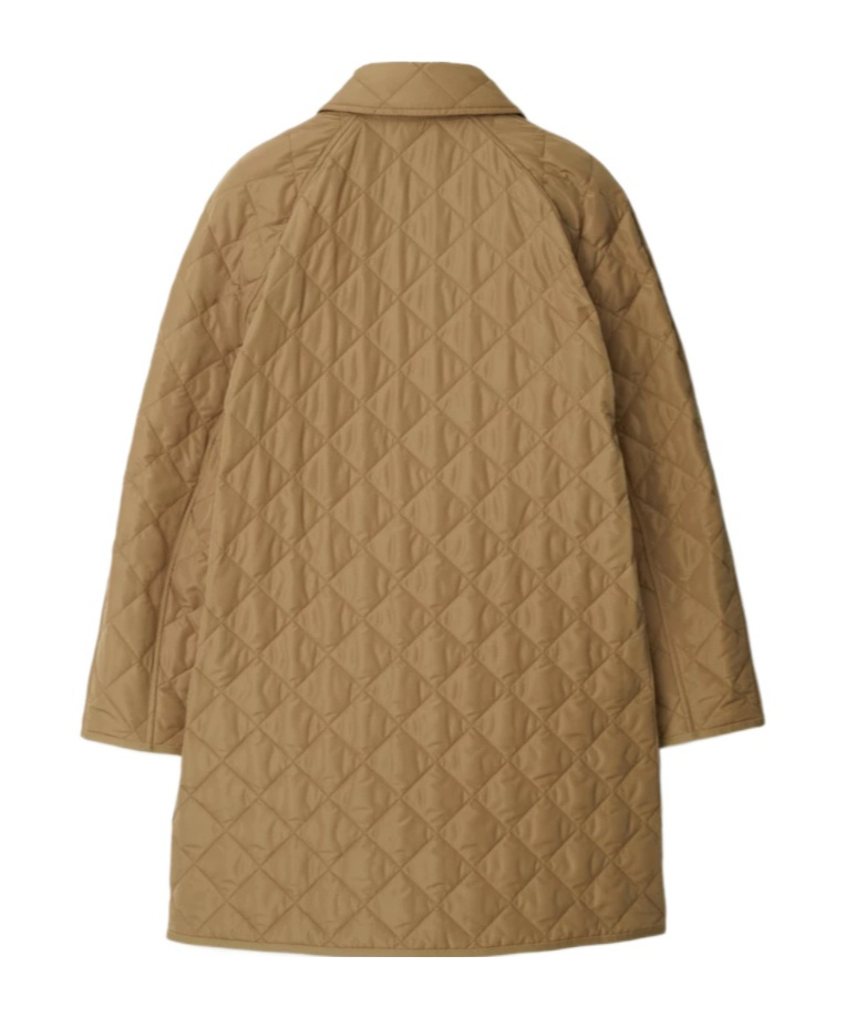 Burberry Logo Quilted Cotton In Brown