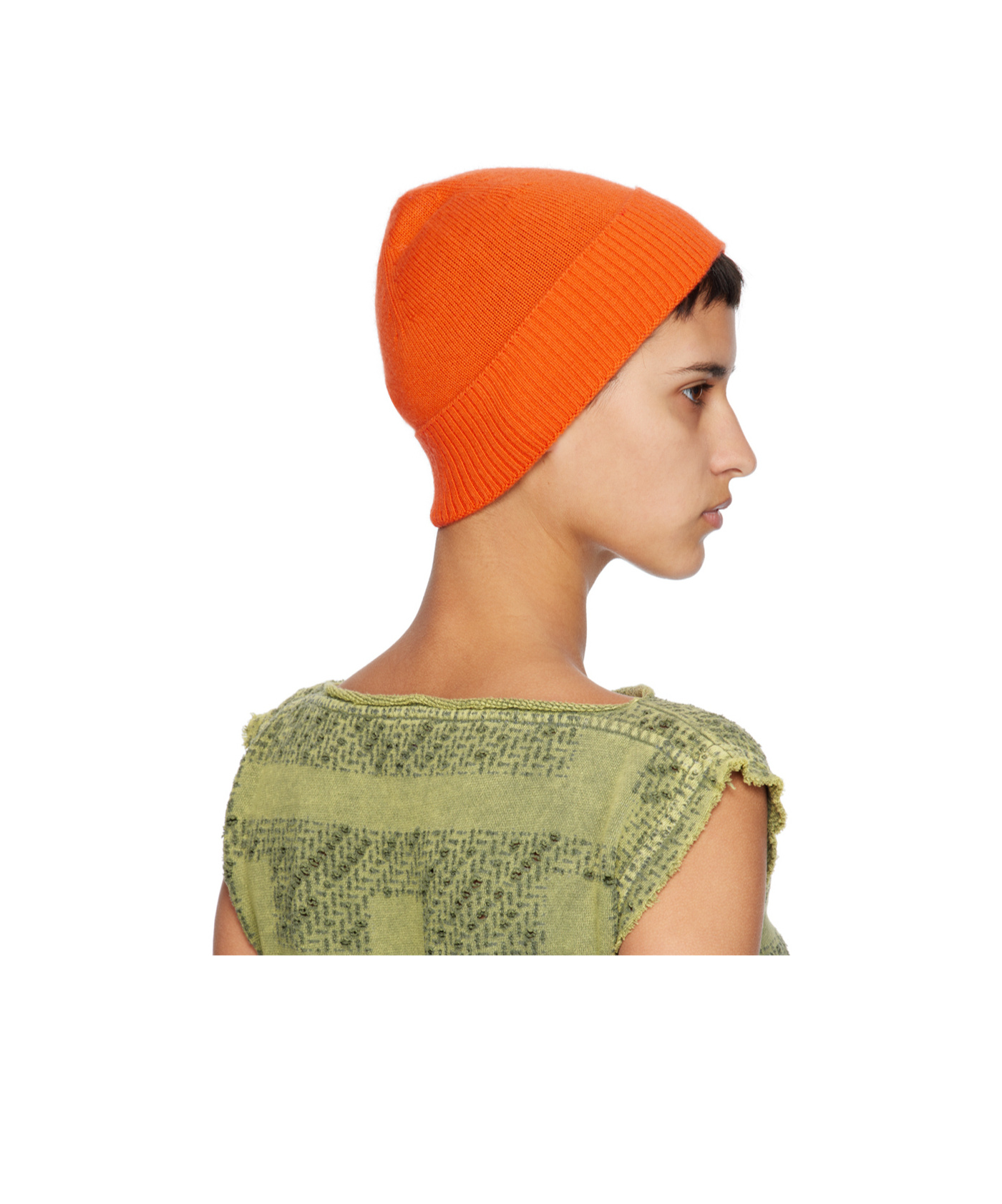 Diesel Orange K-rev Beanie In Nude