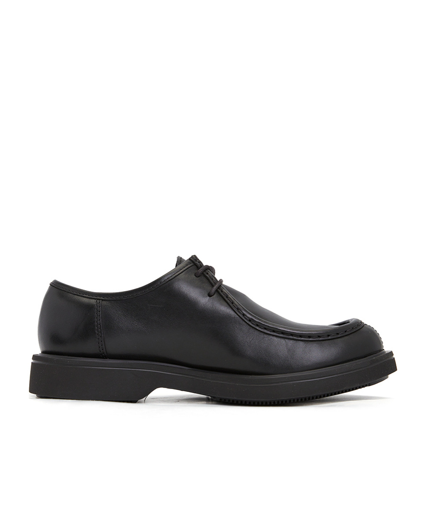 Camper Round Head Loafer Shoes In Black