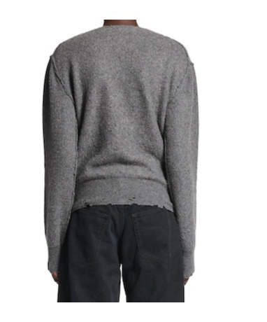 Balenciaga Women's Inside-out Cardigan In Grey In Grey