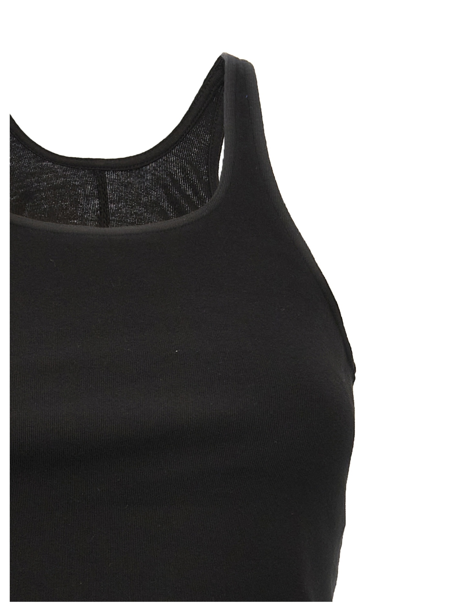 Shop Rick Owens Drkshdw Asymmetric Cotton Cropped Top In Black