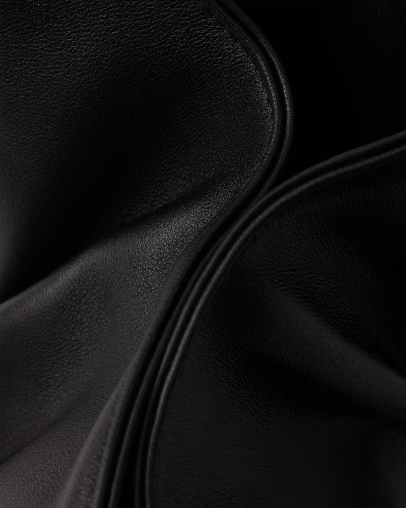 Prada Small Dada Nappa Leather Bag In Black