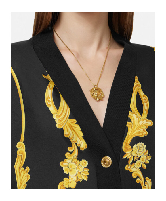 Versace Medusa Head Necklace In Gold