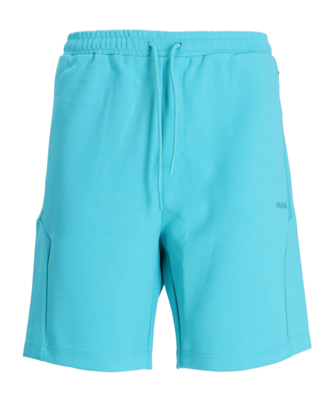 Hugo Boss Logo-embossed Track Shorts In Blue