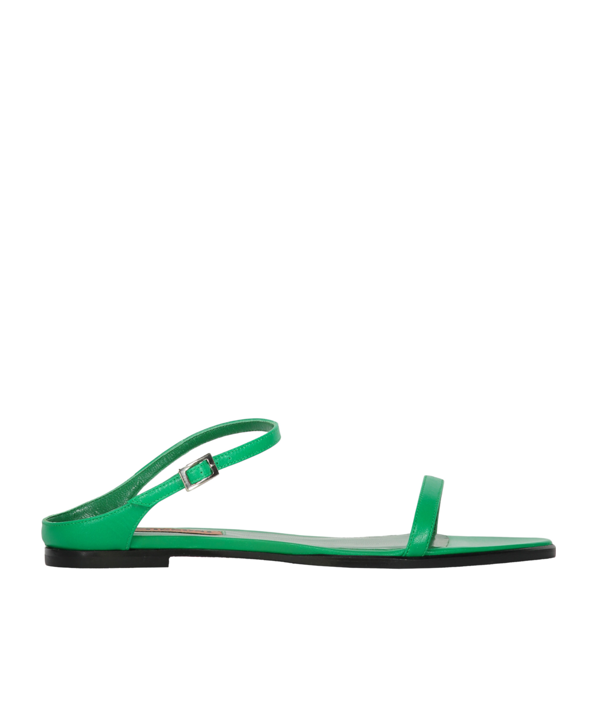 Shop Missoni Pointed Flat Sandals In Green