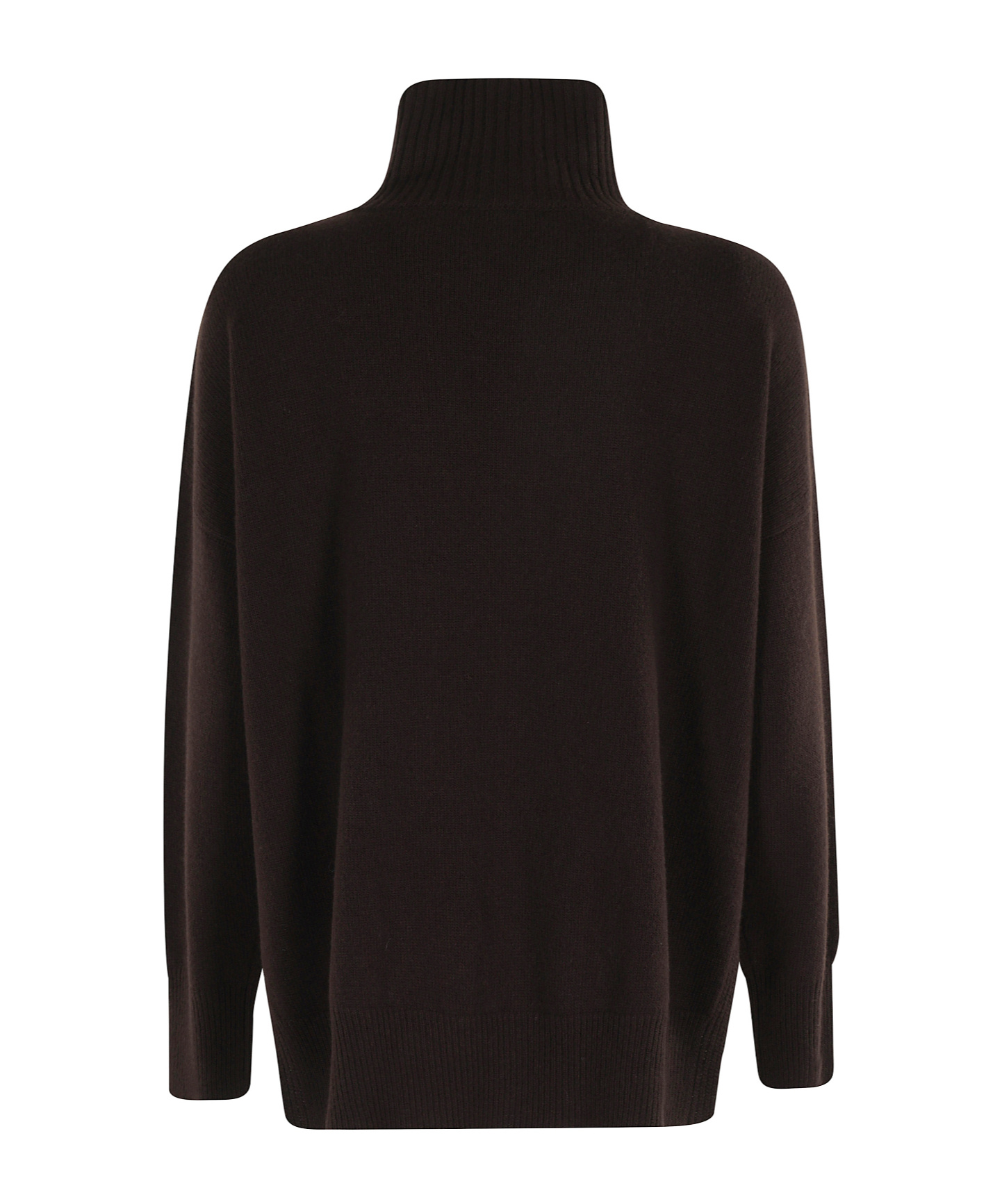 Roberto Collina Turtleneck Long Sleeve Sweater In Brown