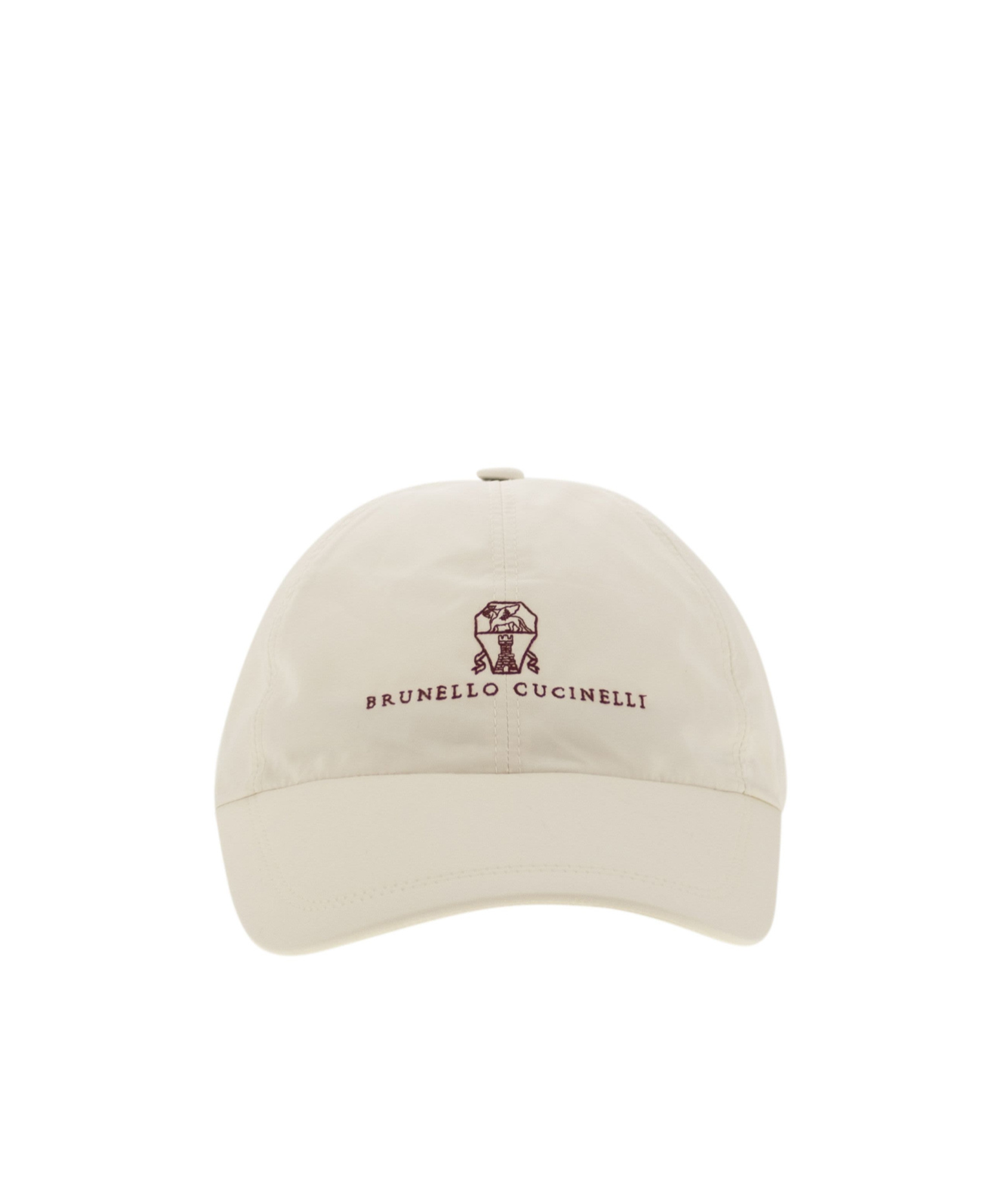Brunello Cucinelli Men Water-repellent Microfibre Baseball Cap With Embroidered Logo