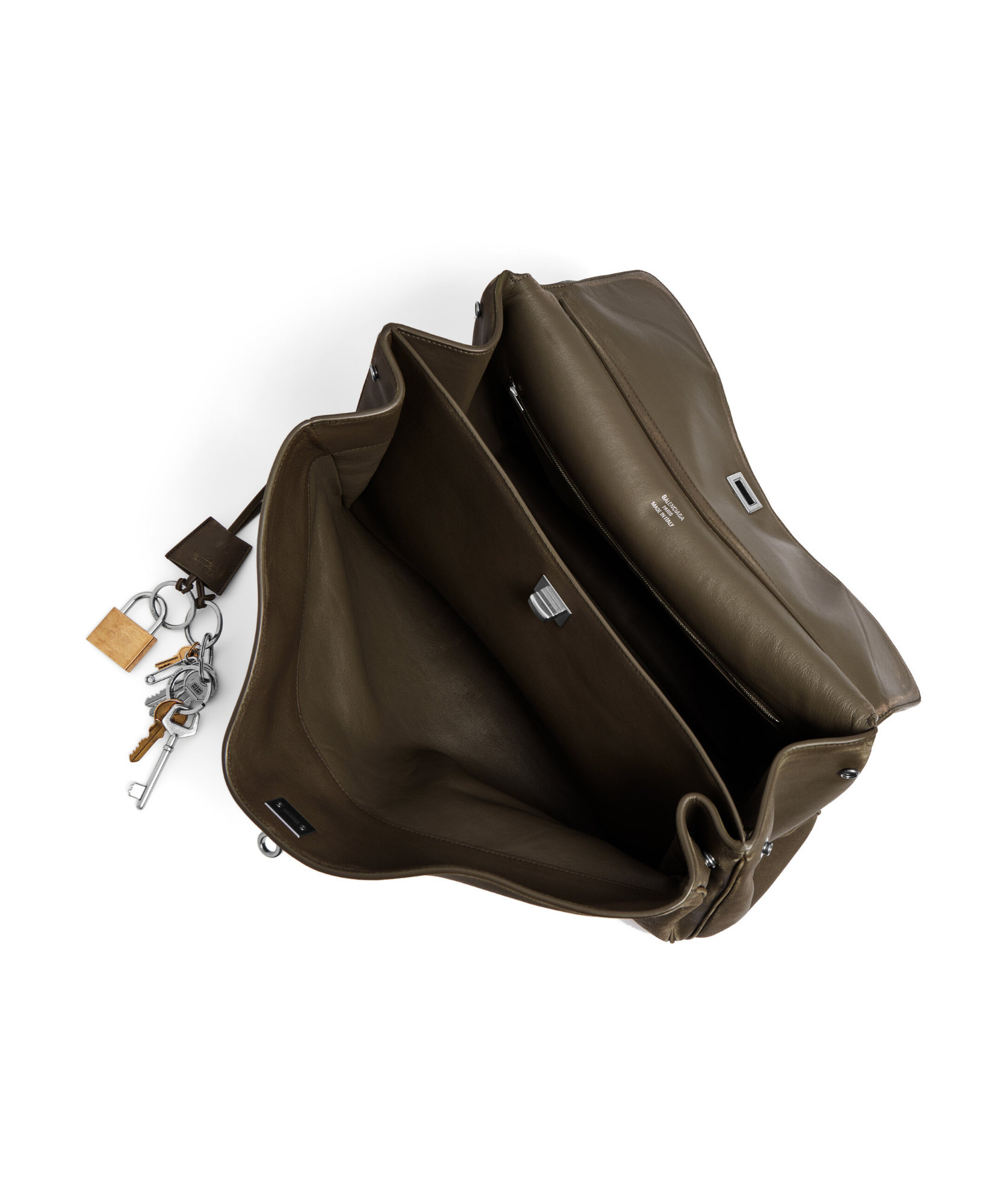 Balenciaga Large Rodeo Shoulder Bag In Dark Green