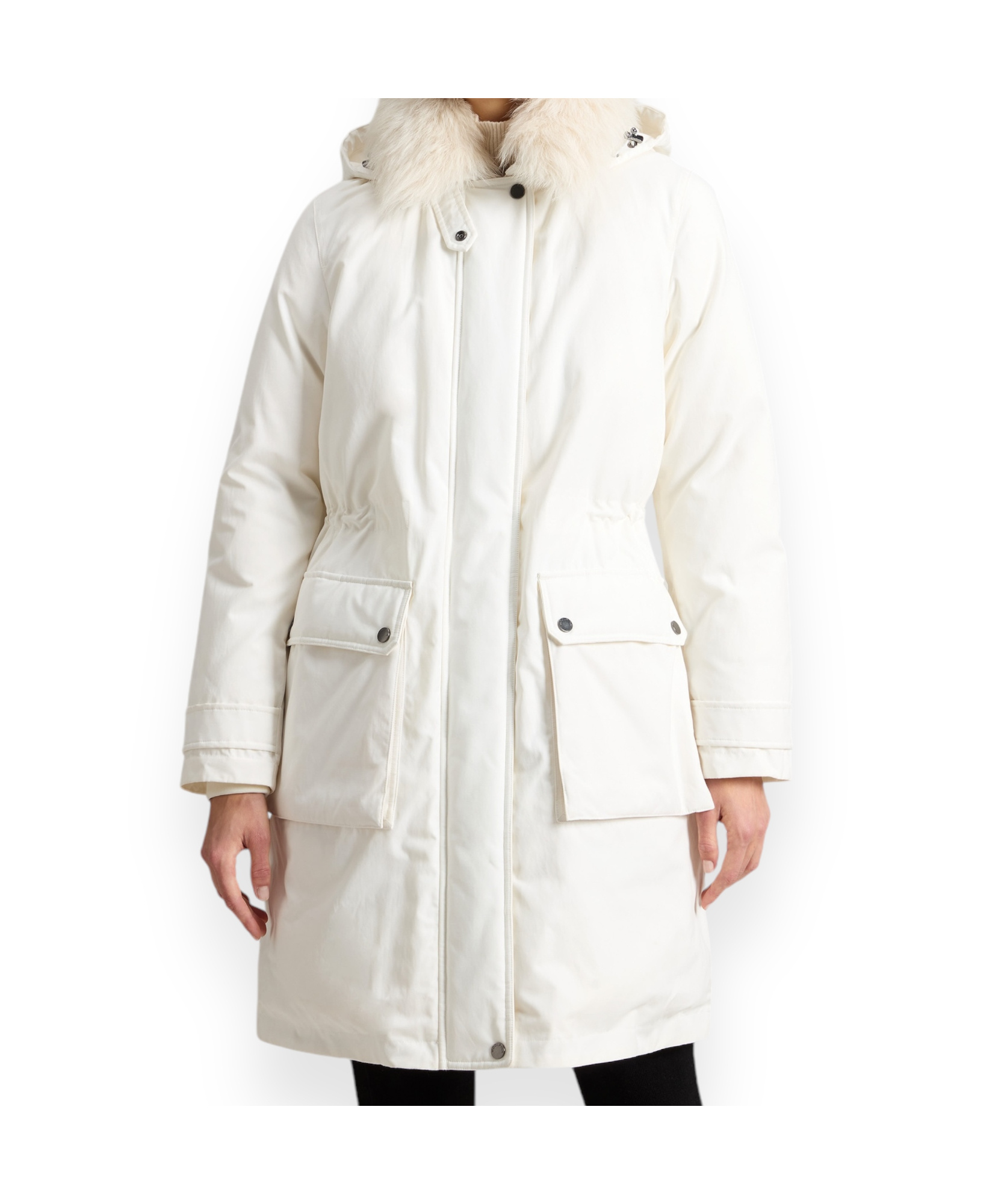 Woolrich Arctic Technical Fabric Parka In White