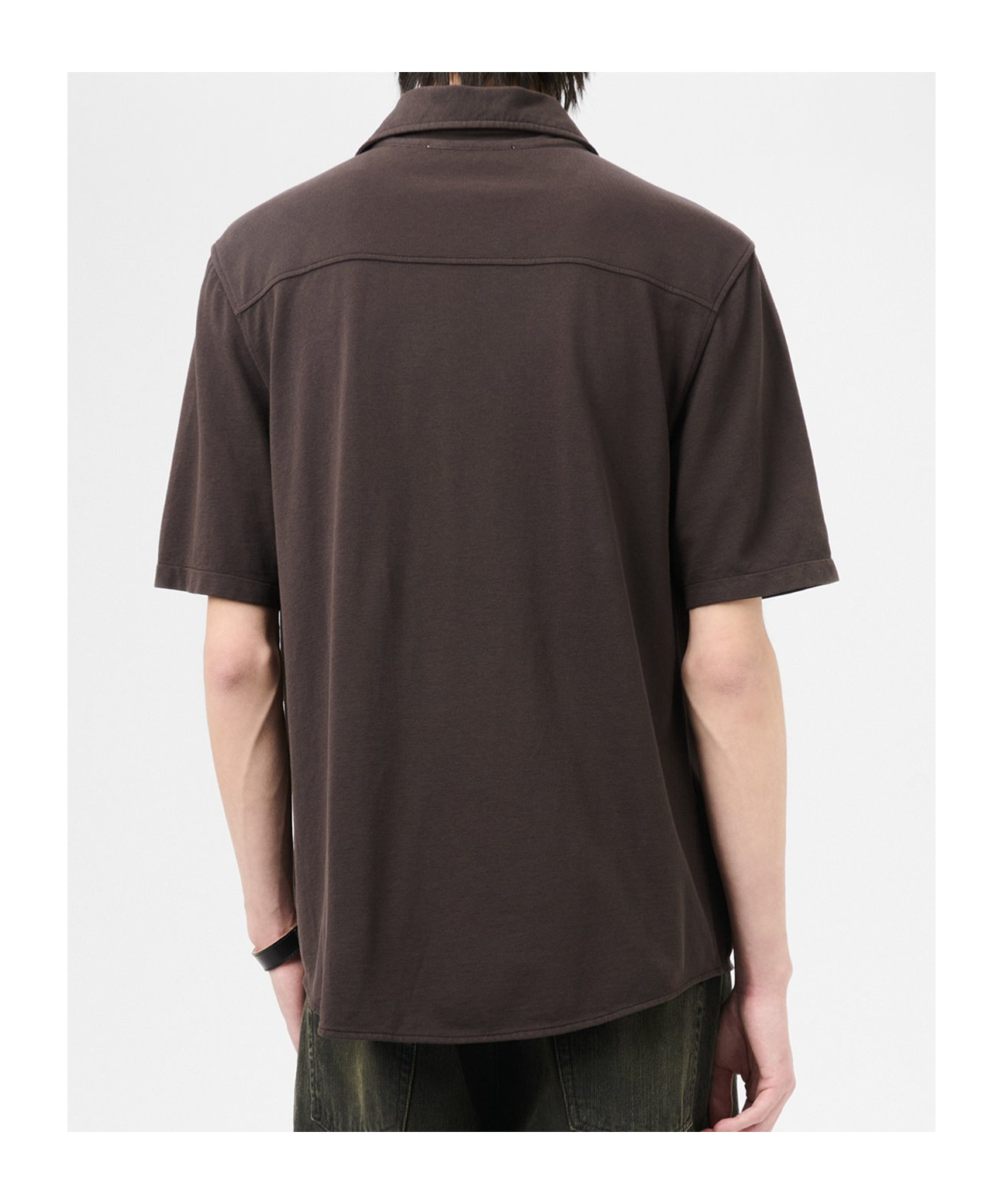 Our Legacy Lapel Short-sleeved Shirt In Black