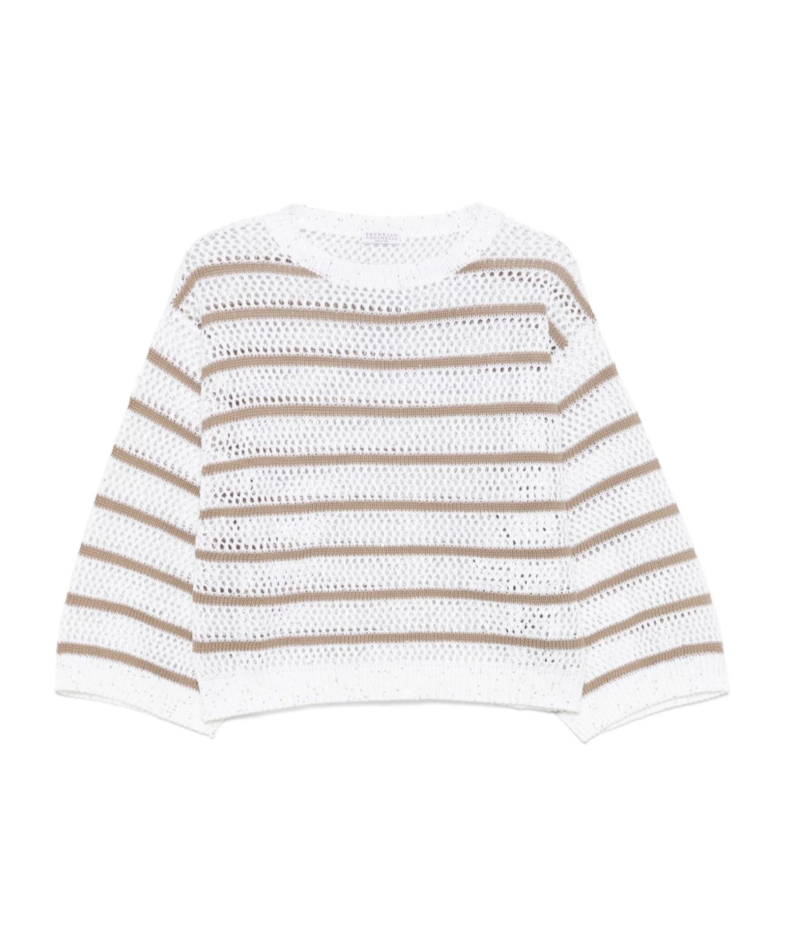 Brunello Cucinelli Long-sleeved Sweater In White